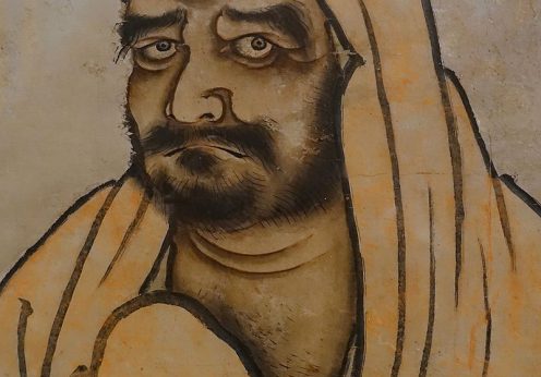 Bodhidharma_by_Unkei_Ikkei,_Japan,_1504-1520_AD,_ink_on_paper,_detail_-_Linden-Museum_-_Stuttgart,_Germany_-_DSC03631
